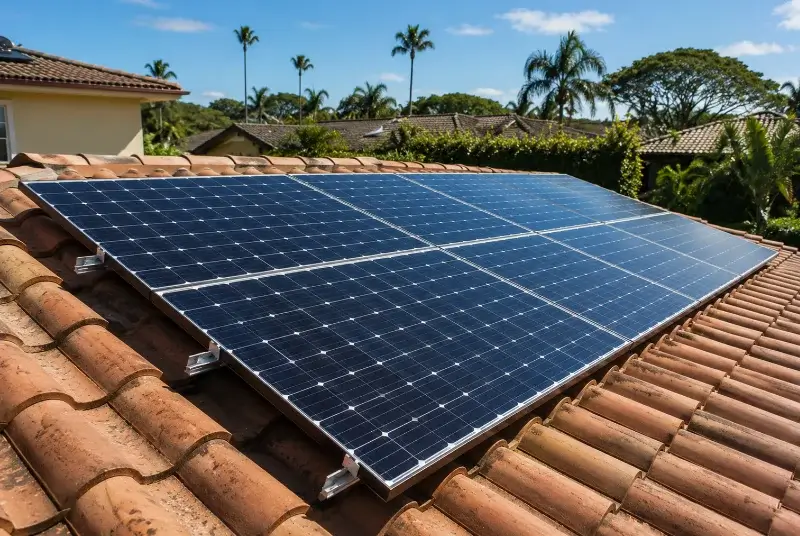 Installation de panneaux solaires à Charron